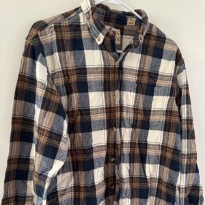 Red Head Flannel Navy and rust